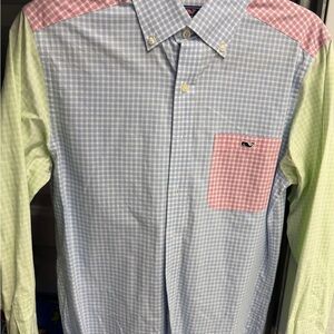 Vineyard Vines Men's Pastel Gingham Button Down Shirt